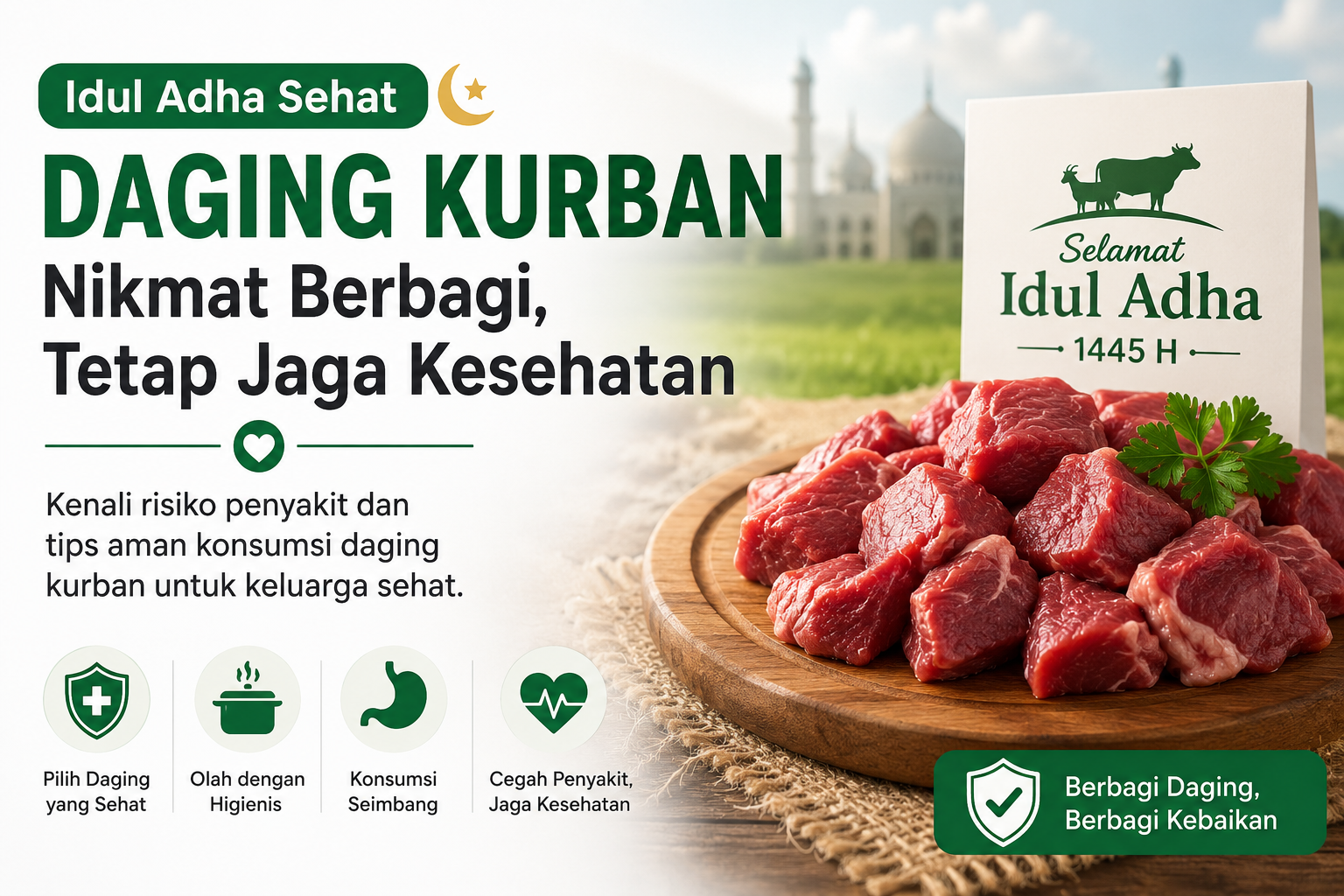 Waspada Penyakit: Tips Aman Mengonsumsi Daging Kurban untuk Kesehatan Keluarga
